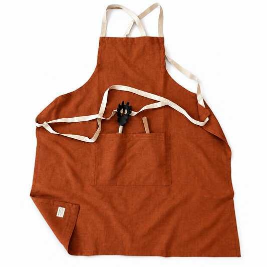 Aarhus Cross-Back 100% Linen Apron