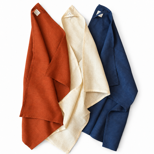 Aarhus 100% Linen Tea Towel - 20" × 26"