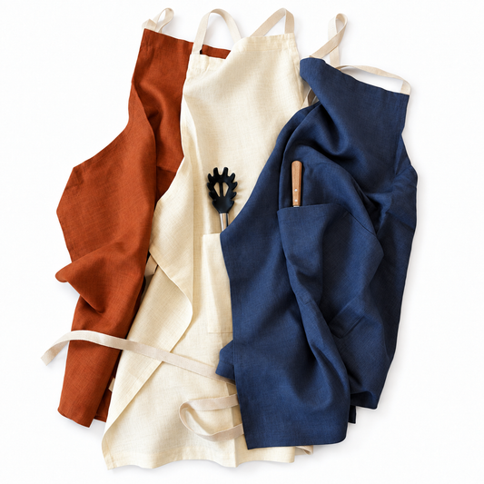Aarhus Cross-Back 100% Linen Apron