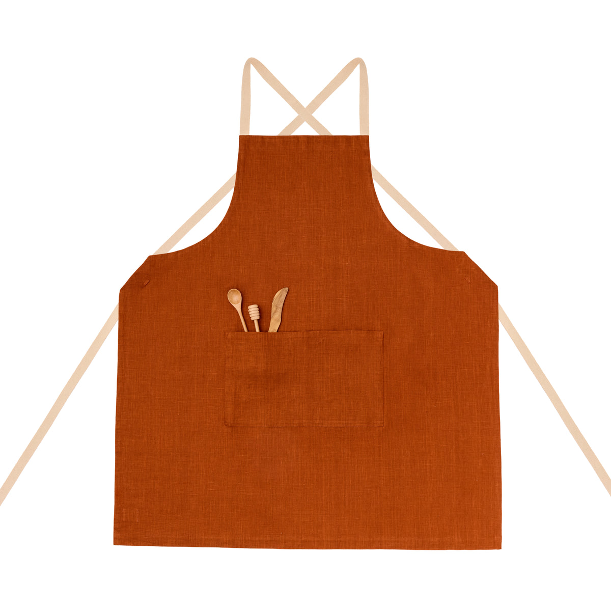 Aarhus Cross-Back 100% Linen Apron
