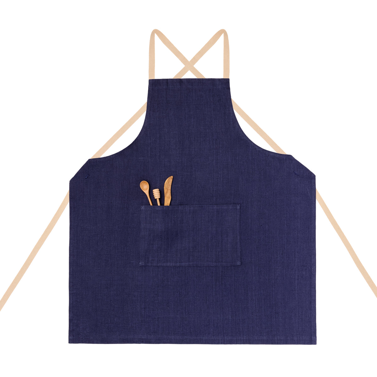 Aarhus Cross-Back 100% Linen Apron