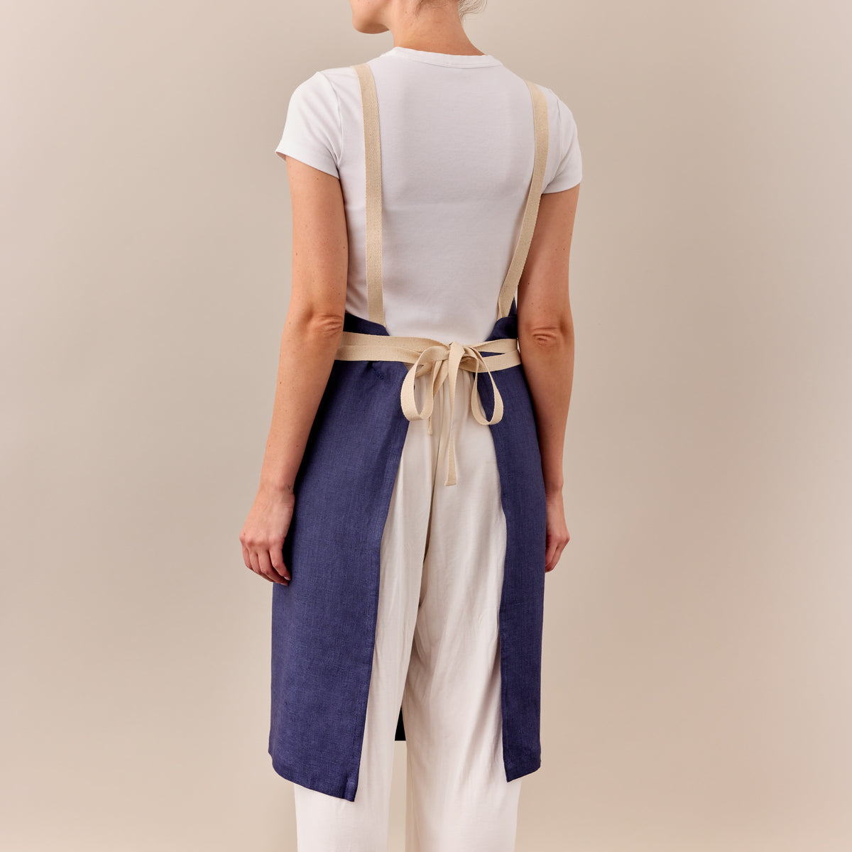 Aarhus Cross-Back 100% Linen Apron