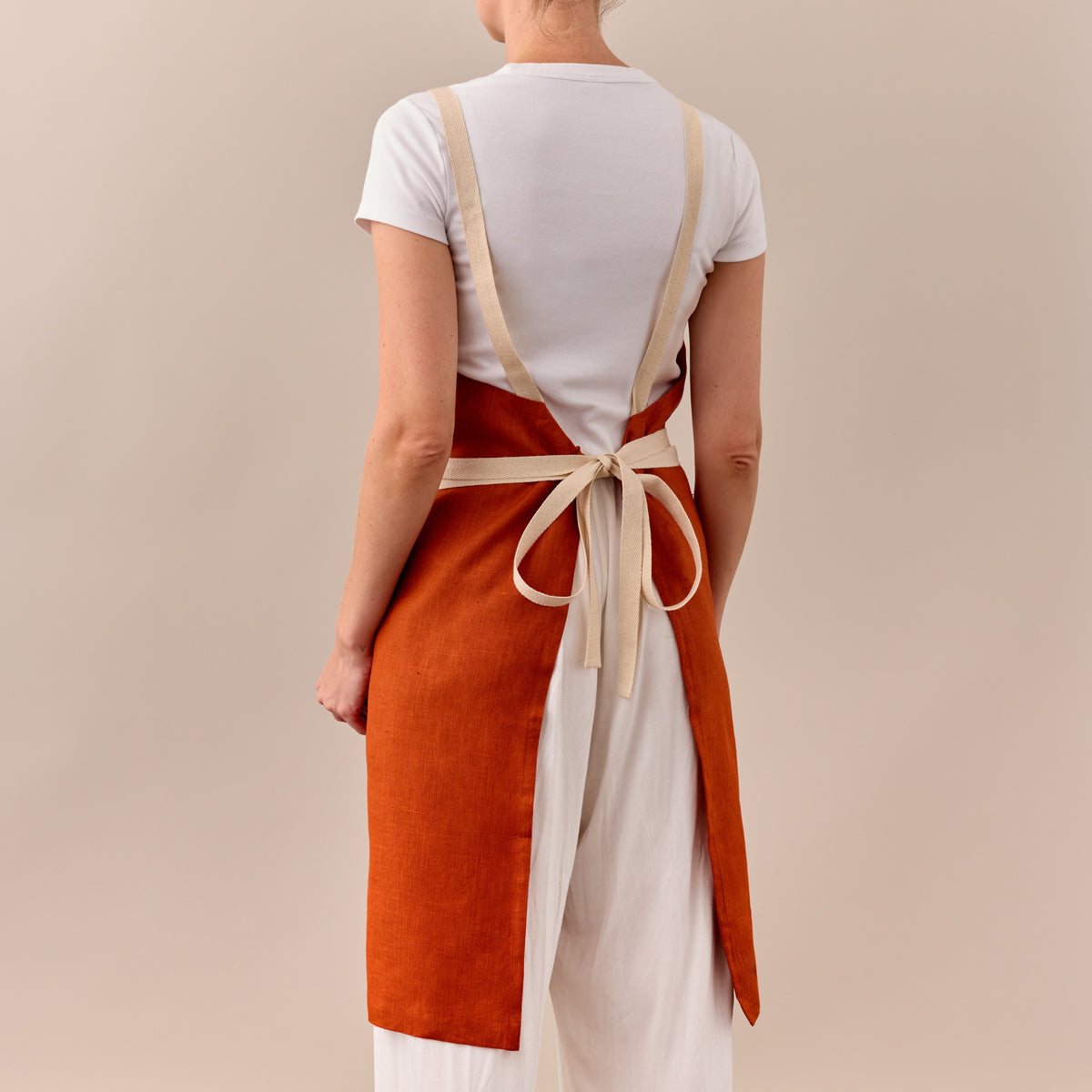 Aarhus Cross-Back 100% Linen Apron